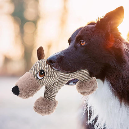 Large Dog Squeaky Toys Stuffed Animal Dog Plush Toy Dog Interactive Toy - Plush Dogs Chew Toy Stimulating Squeaky Pet Toys For Medium Large Dogs Puppy