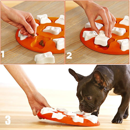 Dog Puzzle Toys Increase IQ Interactive Puppy Dog Food Dispenser Pet Dogs Training Games Feeder For Puppy Medium Dog Bowl Dog Puzzle Toys Increase IQ Interactive Puppy Dog Food Dispenser P