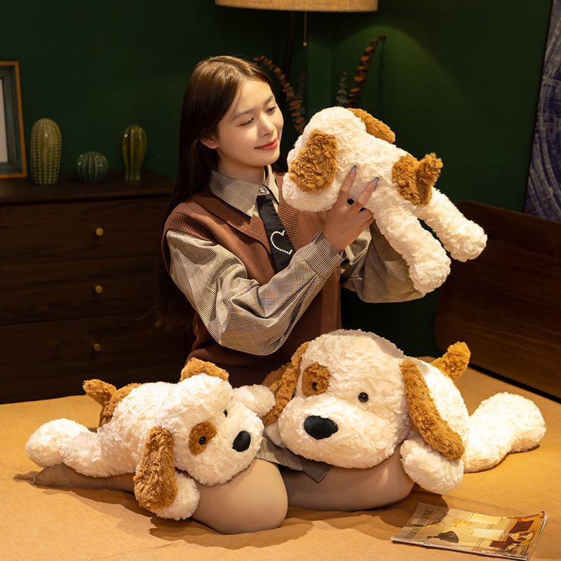 Soft And Adorable Lying Spot Dog Doll Plush Toys