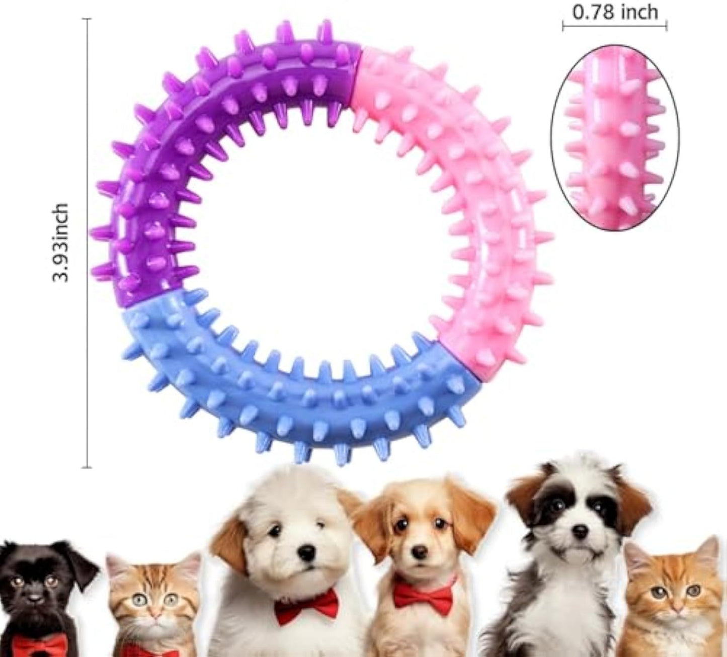 Durable Rubber Dog Chew Ring