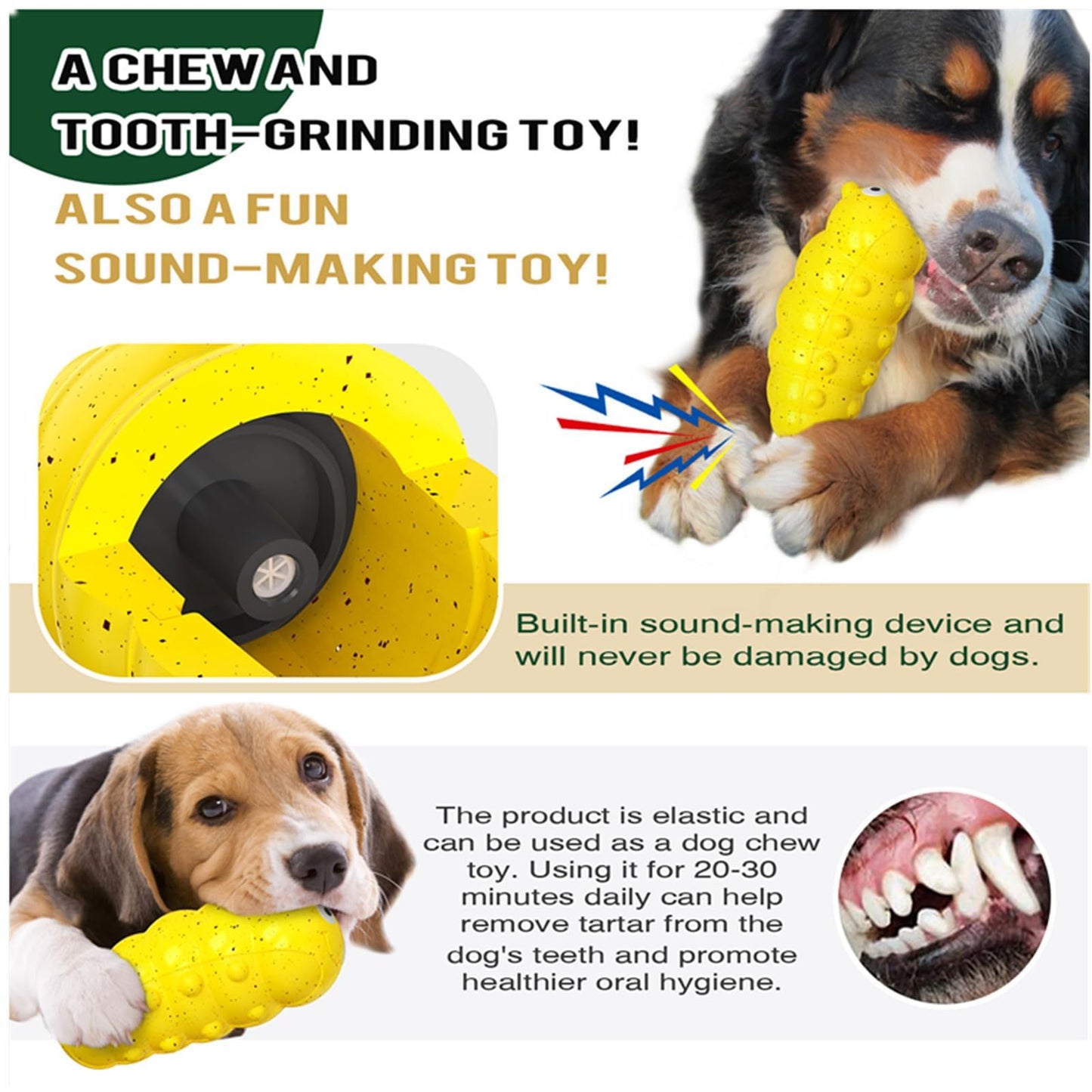 Tough Squeaky Dog Chew Toy