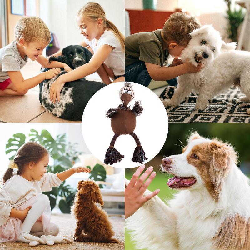 Stuffless Dog Toys Plush Toys For Aggressive Chewers Dog Toys For Aggressive Chewers Puppy Chew Toys Squeaky Plush Dog Toy With