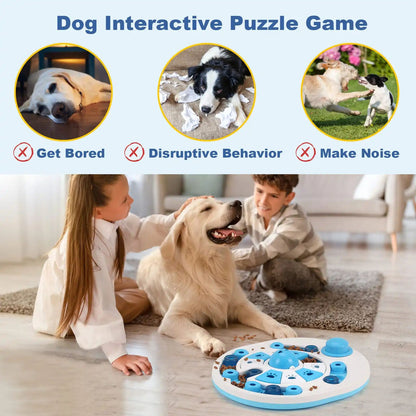 Dog Puzzle Toy With Spherical Bells 24 Hidden Food Locations Jigsaw Dog Food Feeding Sound Toys Food Dispenser For Dog Training