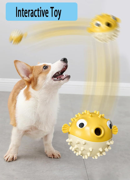 Interactive Treat Dispensing Dog Chew Toy